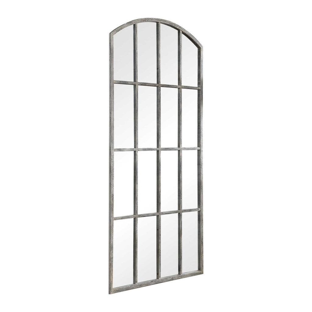 Grand miroir arqué Amiel - Blanc lavé