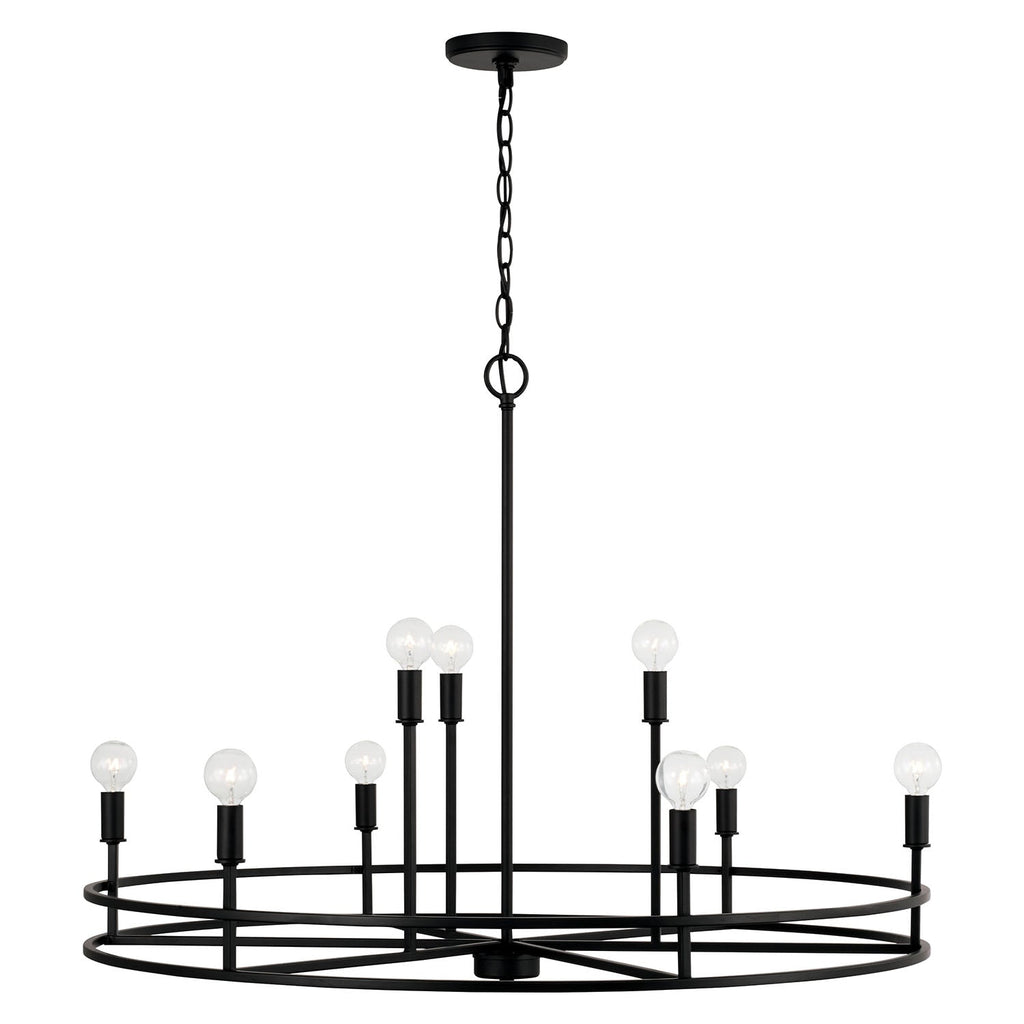Lustre Fuller à 9 lumières - Noir mat