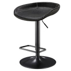 Tabouret de bar Vogue à vérin à gaz noir vintage