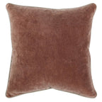 Coussin en velours auburn