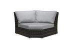 Chaise d'angle incurvée Portfino - Gris