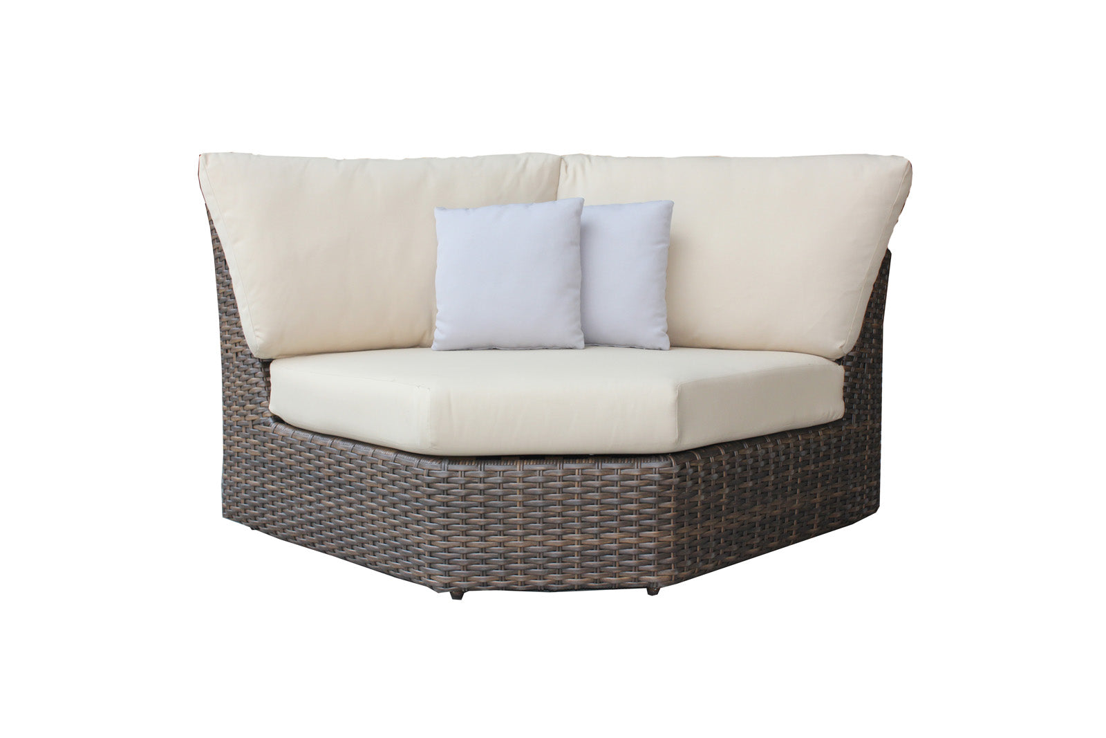 Chaise d'angle incurvée Portfino - Espresso