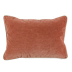 Coussin en velours terre cuite