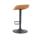 Tabouret de bar Vogue à vérin à gaz en cèdre vintage