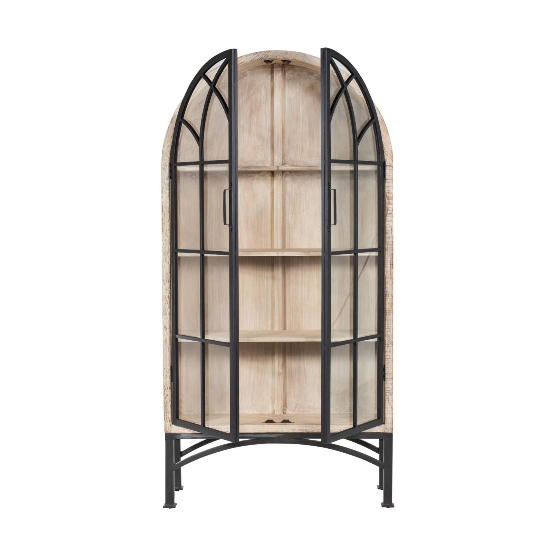 Armoire cintrée Vickie - Blanc lavé
